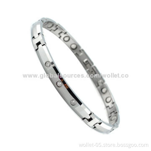 Jewelry Fashionable Magnetic Tungsten/Healthcare Bracelet, Dimensions 7.5 to 8.5 Inches